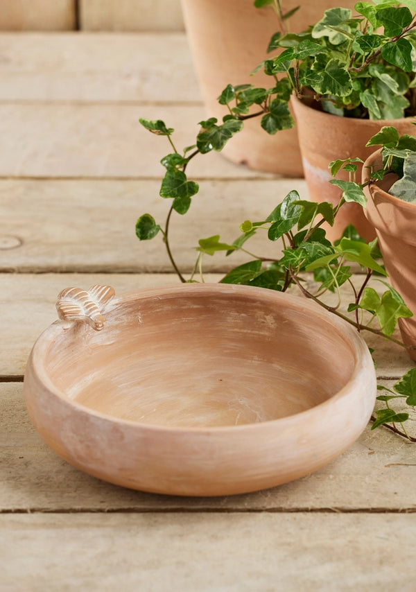 Namaste Terracotta Bird Bath/Feeder
