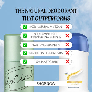 UpCircle Plastic Free Refillable Deodorant with Macadamia + Bergamot