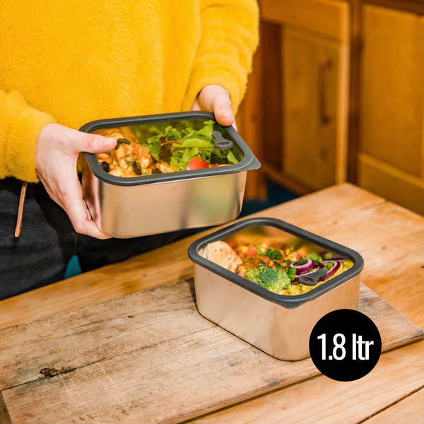 Elephant Box Prepare & Store Containers Grey