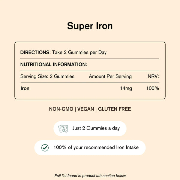 Vegums Vegan Vitamins - Super Iron Gummies