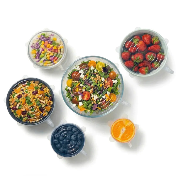 Moonmoon Reusable Silicone Stretch Lids - x6 Pack