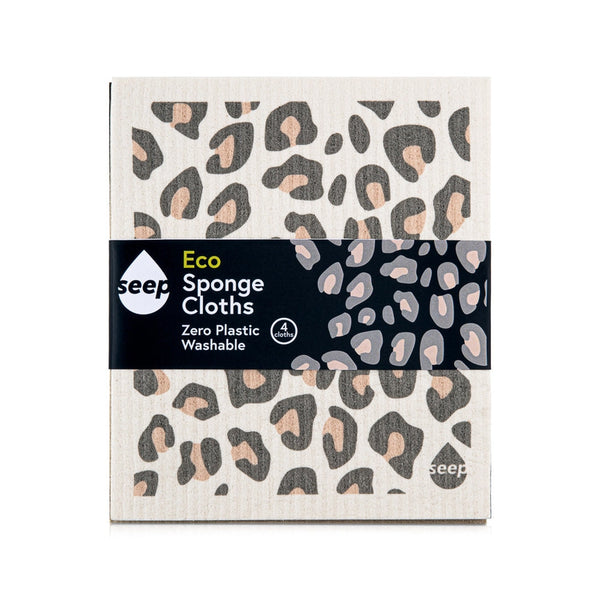Seep Compostable Sponge Cleaning Cloths - x4 Pack