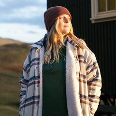 Rapanui Daleside Organic Cotton Sherpa Lined Flannel Jacket