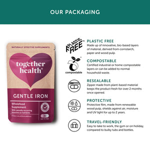 Together Health Gentle Iron Vegan & Organic Supplement x30 – Compostable Packet