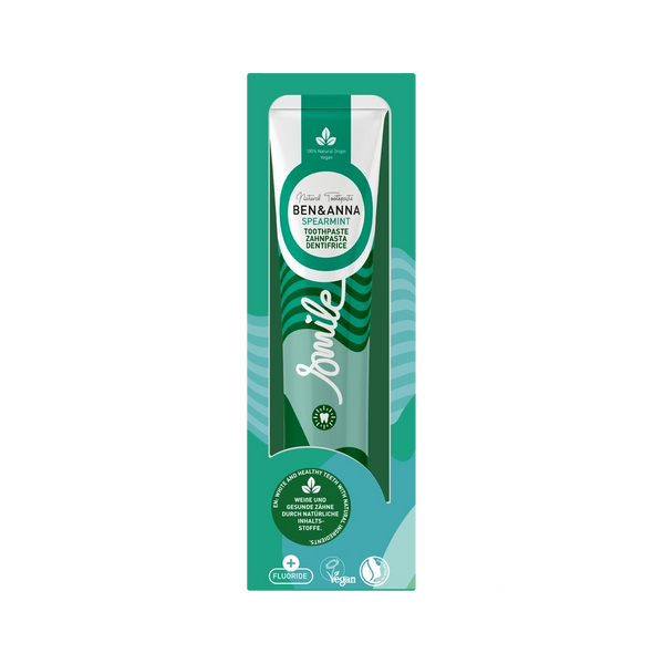 Ben & Anna Toothpaste Tube 75ml with Fluoride - Spearmint