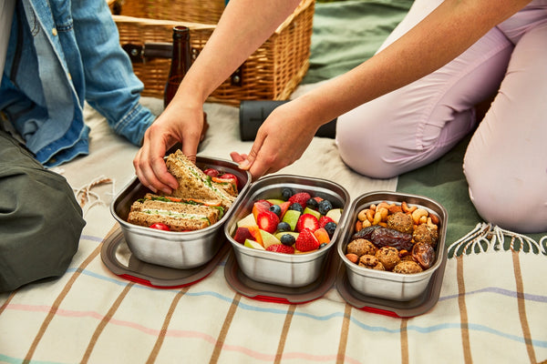 Black + Blum Stainless Steel Microwave-Safe & Leak Proof Lunch Box Set