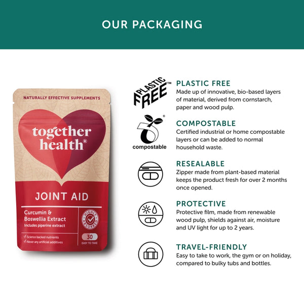 Together Health Joint Aid Vegan & Organic Supplement x30 – Compostable Packet