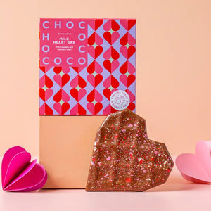 Chococo 47% Colombia Milk Chocolate Heart - Plastic Free