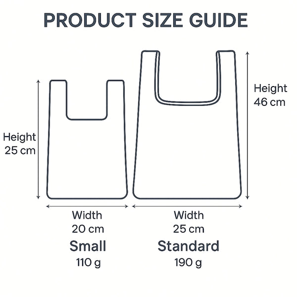 TOKEII Knitted Reusable Bag Small - Recycled Polyester & Cotton Yarn