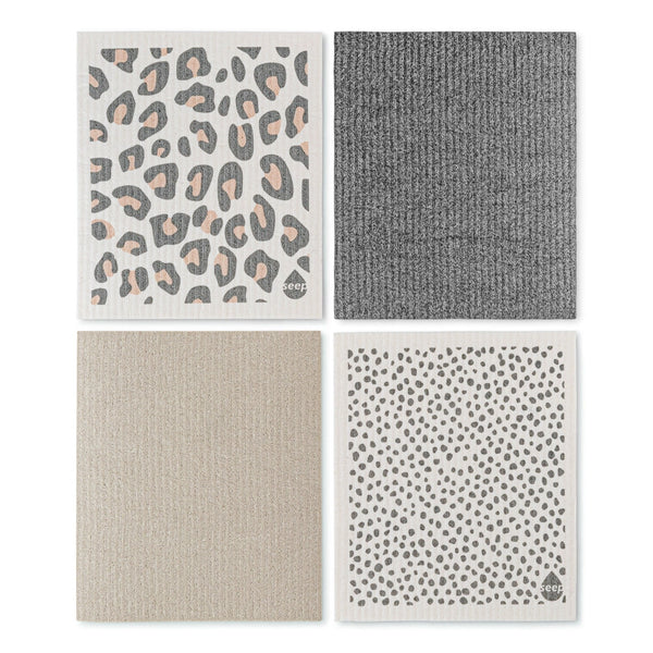 Seep Compostable Sponge Cleaning Cloths - x4 Pack