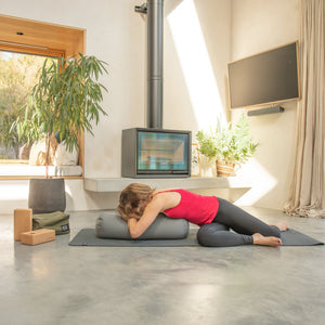 Movewell Yoga Bolster - 100% Organic Cotton and Buckwheat