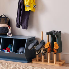 Great Little Trading Company Family Wooden Boot Rack