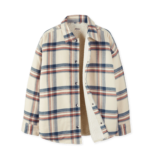 Rapanui Daleside Organic Cotton Sherpa Lined Flannel Jacket