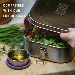 MoonMoon Stainless Steel Dressing & Dips Pots - x3 Pack
