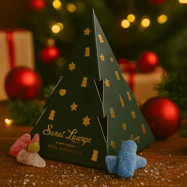 Sweet Lounge Vegan Fizzy Sweets Christmas Tree Gift Box