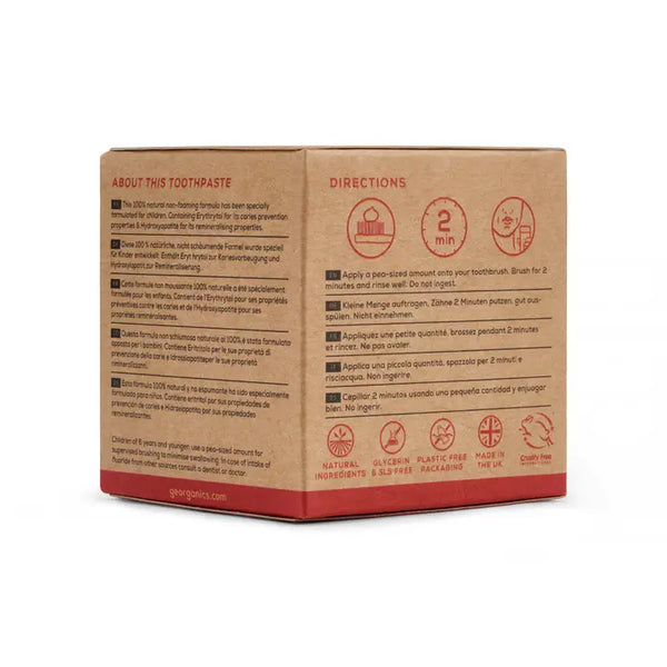 Georganics Kids Fluoride Toothpaste - Strawberry