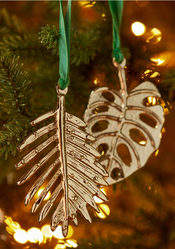 Namaste Botanical Leaf Christmas Tree Decoration - x8 Pack