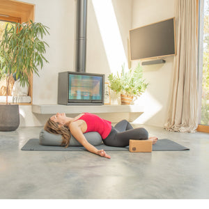 Movewell Yoga Bolster - 100% Organic Cotton and Buckwheat