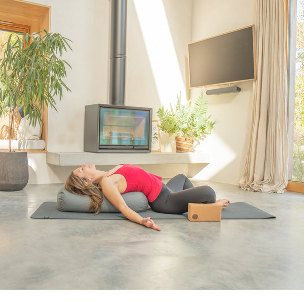 Movewell Yoga Bolster - 100% Organic Cotton and Buckwheat