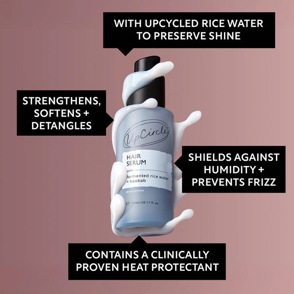 Upcircle Fermented Rice Water & Heat Protection Hair Serum