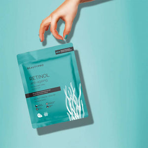 BEAUTYPRO 100% Compostable Sheet Face Mask - Retinol Anti-Ageing Sheet Mask
