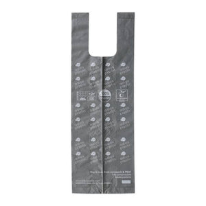 Adios Plastic Compostable Poo Bags With Tie Handle - 8 Rolls - x120 Pack