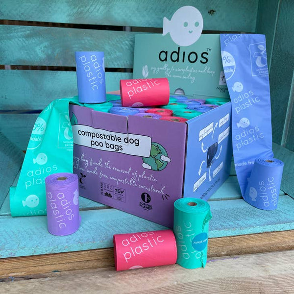 Adios Plastic Compostable Poo Bags - Bulk Buy