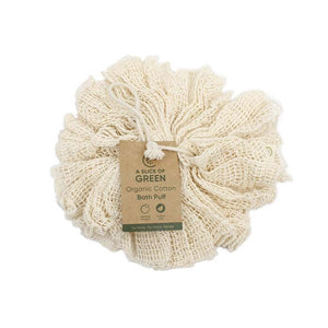 A Slice of Green Organic Cotton Bath Puff