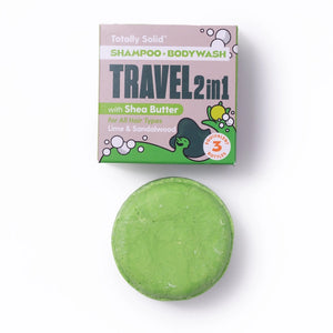 Shower Blocks Solid Travel Bar 2-in-1 Shampoo & Body Wash