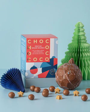 Chococo Milk Chocolate Smash Christmas Bauble - Plastic Free