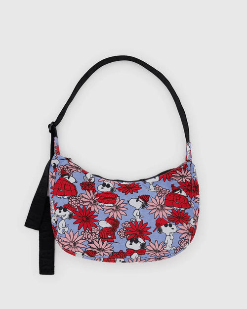 BAGGU x Peanuts Crescent Bag Medium Extended 47" Strap - Recycled