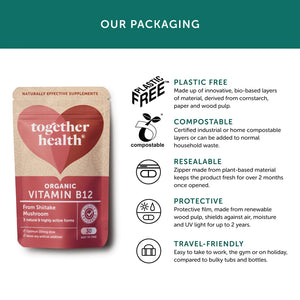 Together Health Vitamin B12 Vegan & Organic Supplement x30 – Compostable Packet