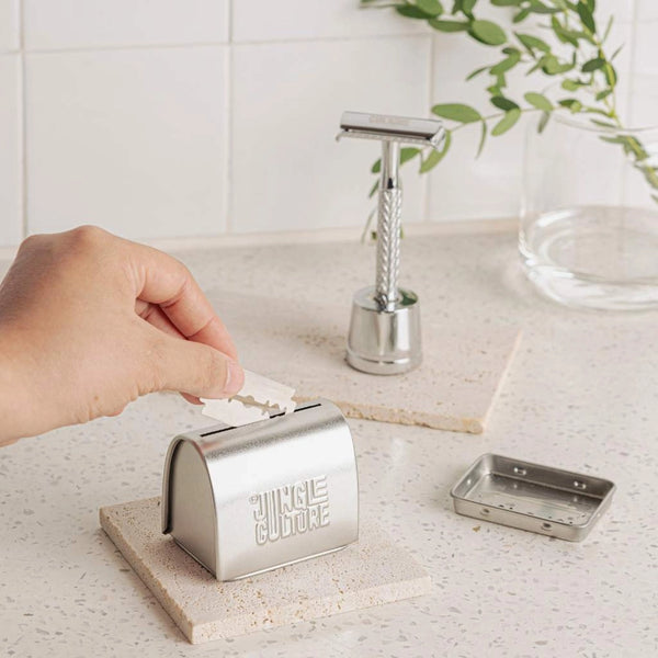 Jungle Culture Safety Razor Disposal Tin