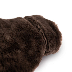 CosyPanda Natural Rubber Hot Water Bottle 2L - Recycled Faux Fur