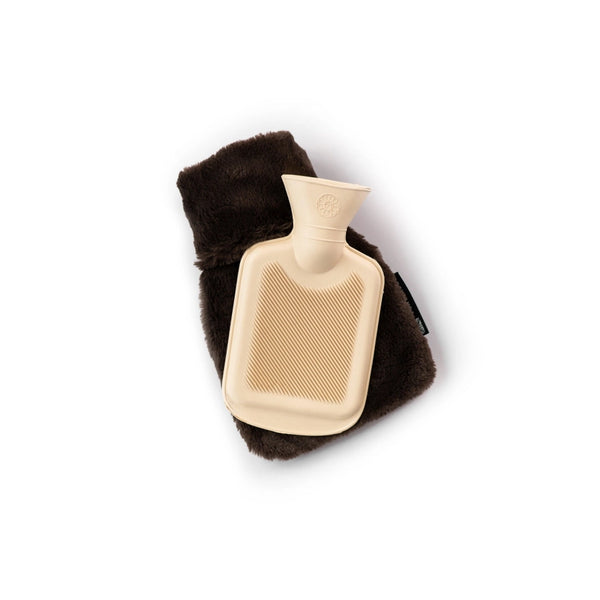 CosyPanda Natural Rubber Hot Water Bottle MINI - Recycled Faux Fur