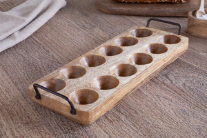 Nkuku Anda Mango Wood Egg Holder
