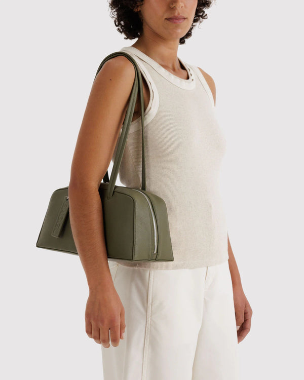 BAGGU Bowler Bag - Recycled Leather