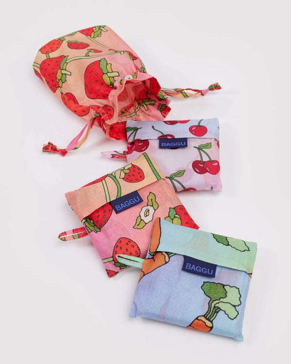 BAGGU Reusable Recycled Bags - x3 Pack