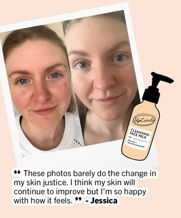 UpCircle Cleansing Face Milk with Oat Powder + Aloe Vera