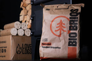 Love Logs Bio Briqs British Sawdust Heat Logs