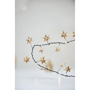 Gold Star Lead Wire Christmas Lights - 1m