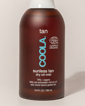 Coola Organic Sunless Tan Dry Oil Mist - Glass Bottle
