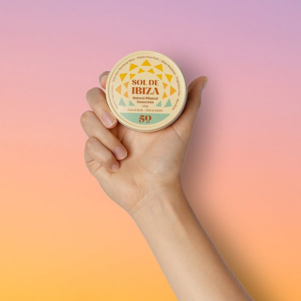 Sol De Ibiza Vegan Plastic Free Natural Sun Cream SPF50