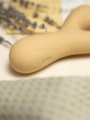 The Natural Love Company Camphor Vibrating Shaft & Clitoral Sucker - Recycled Ocean Plastic