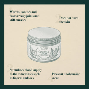 Napiers Capsicum & Ginger Warming Cream - 100ml