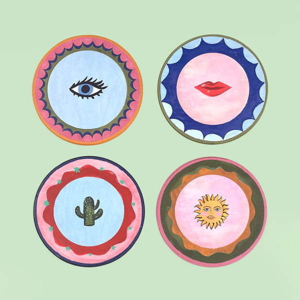 Eleanor Bowmer Icon Cork Backed Coasters - x4 Pack