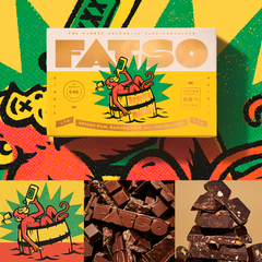 FATSO Vegan Chunky Chocolate Bar 150g - Drunkn Monkey Spiced Rum, Banana Chips and Salted Cracker