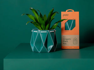 POTR x Waterhaul Recycled Ocean Plastic Self Watering Plant Pot - 11cm