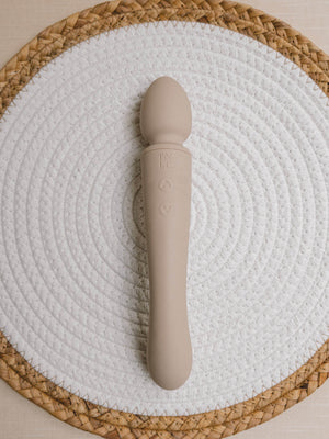 The Natural Love Company Cassia Curved Wand Vibrator - Recycled Ocean Plastic