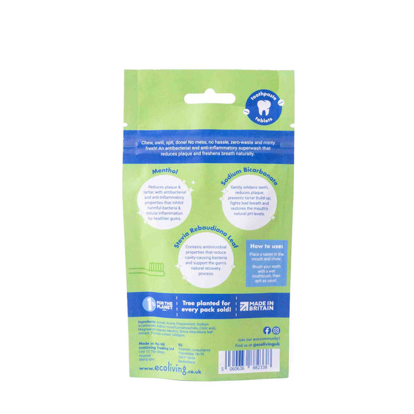 Eco Living Chewable Mouthwash Tablets with Fluoride - x125 Tablets